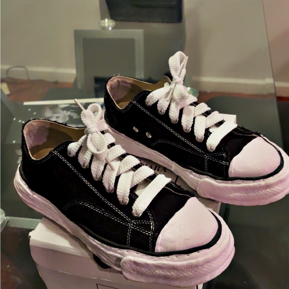 Miharayasuhiro Black and White Sneakers